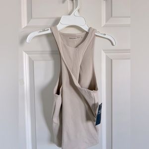 Abercrombie twist front seamless cotton tank